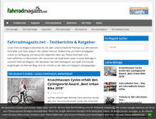 Tablet Screenshot of fahrradmagazin.net