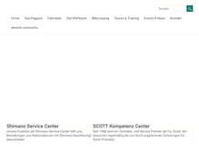 Tablet Screenshot of fahrradmagazin.de